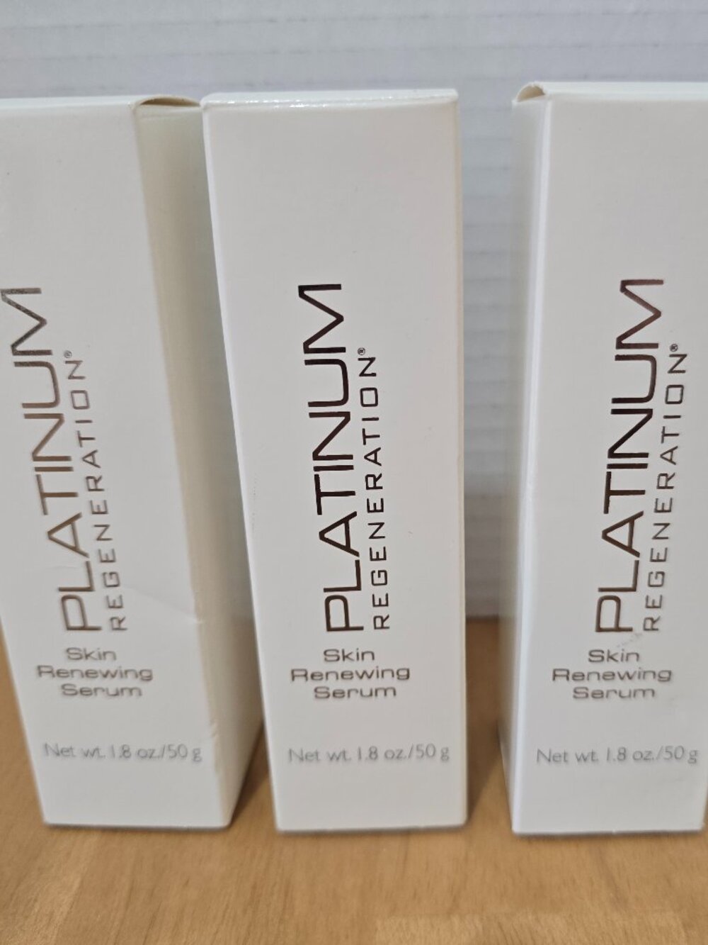 Rare BeautiControl Platinum Regeneration Skin Renewing Serum 1.8 oz Lot of 3 NIB